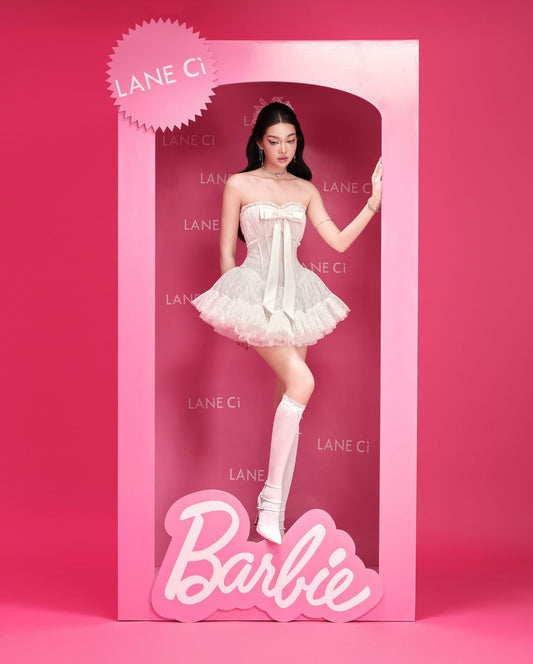 LANE CI White Bella Mini Dress