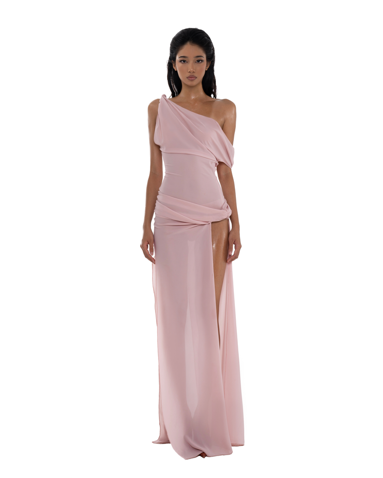 HUELLEY ROSE White Natalie Maxi Dress