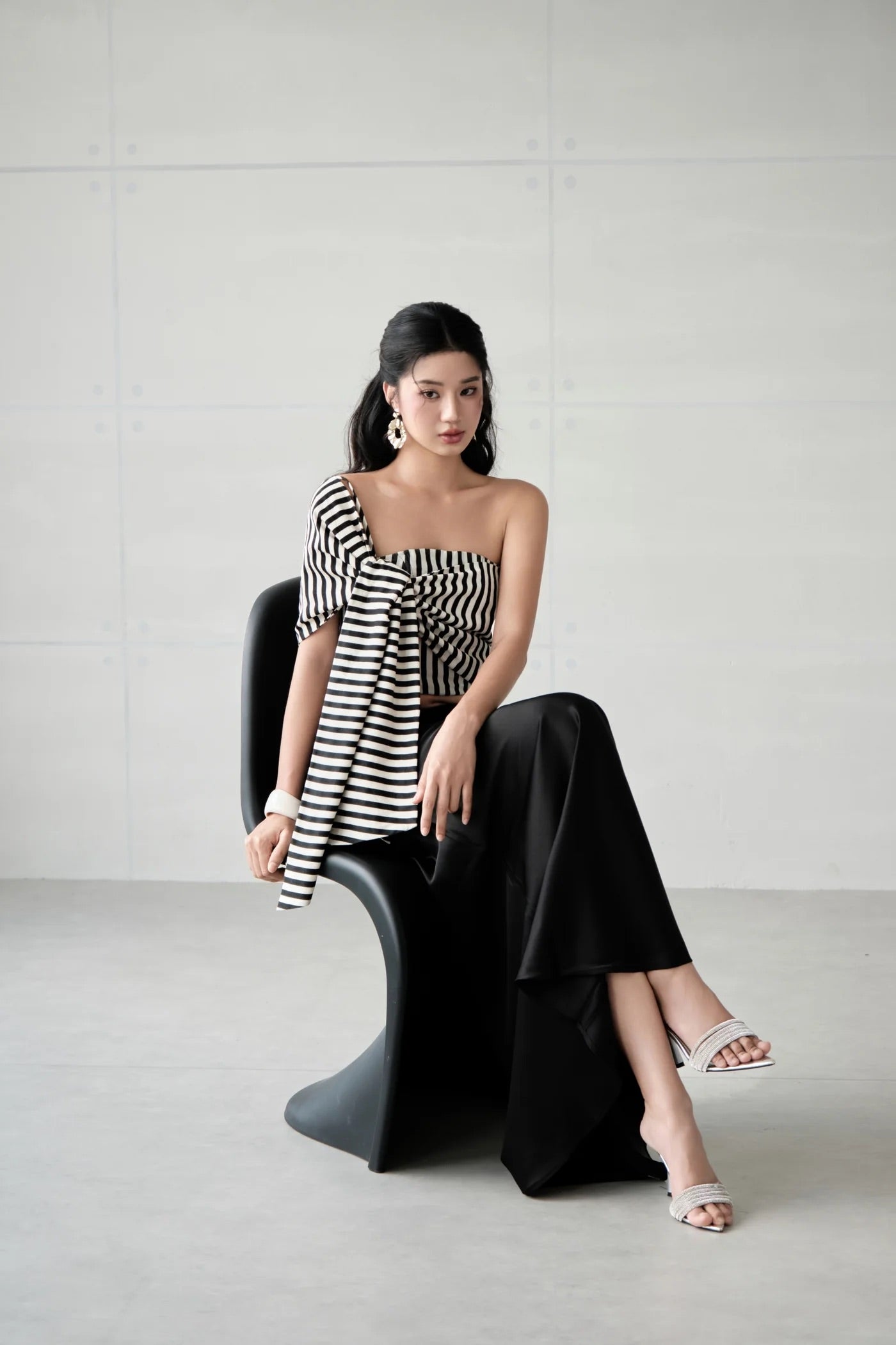 DELICIAE Black Amira Top & Skirt