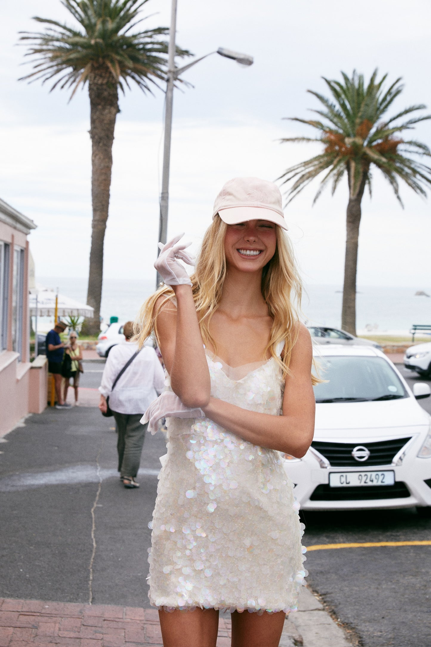 MIN PURA White Vacation Sweet Evening Imvula Mini Dress