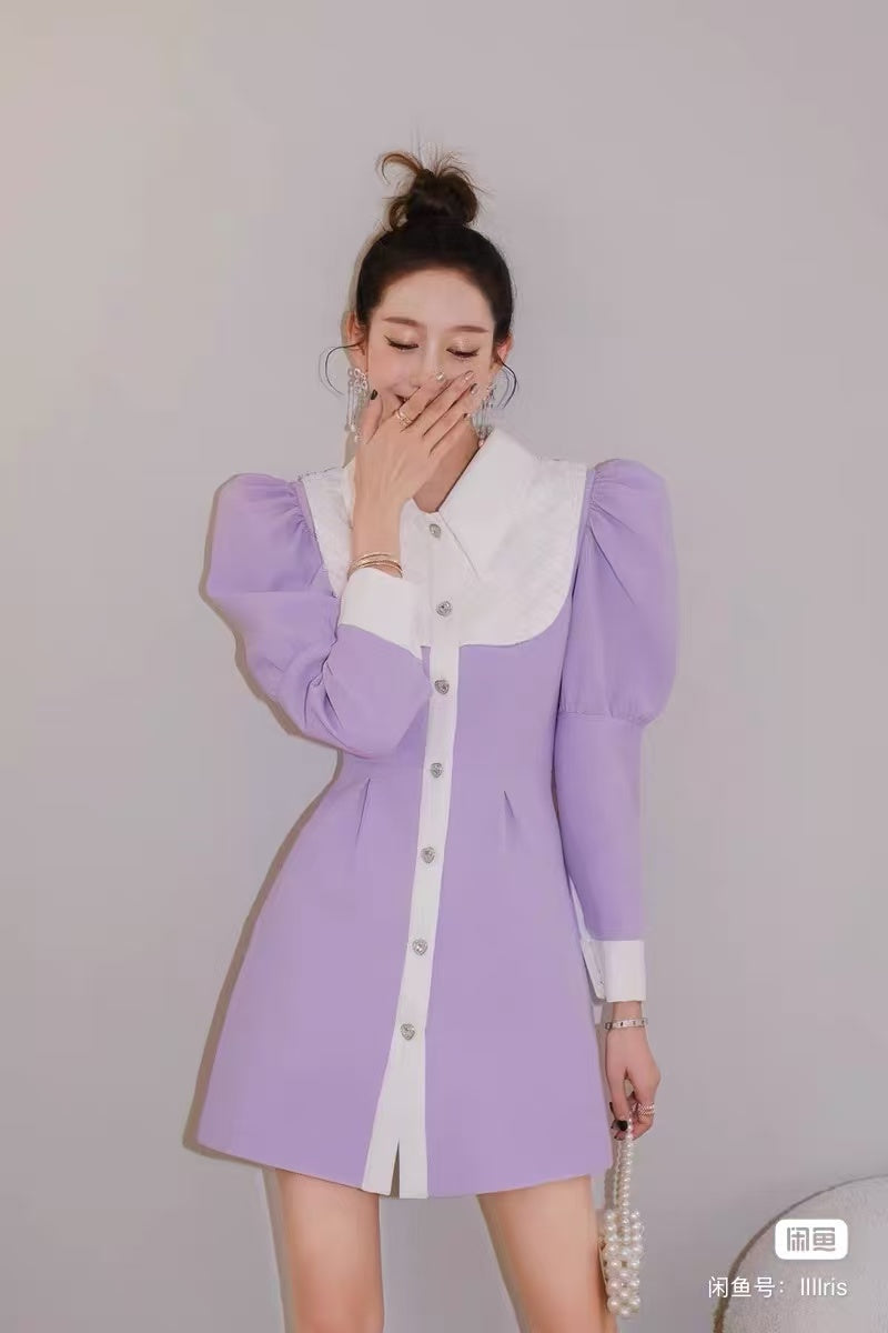MASION WESTER Purple Mini Dress （Sales）