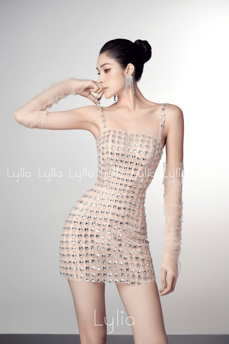 Lylia Nude Mini Dress