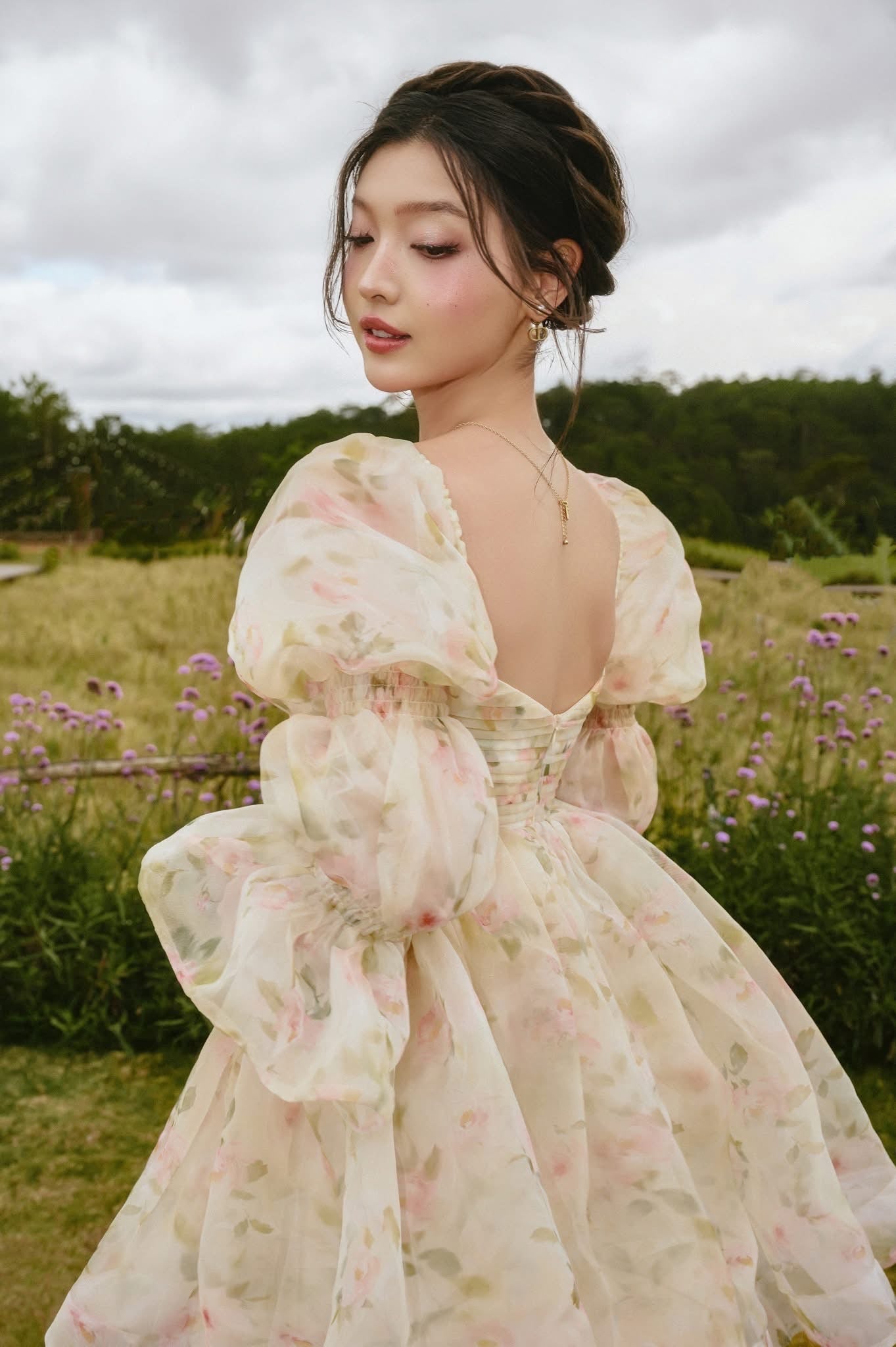 SISSY NATION Sweet Elegant Fairycore Yellow Rapunzel BabydollMini Dress