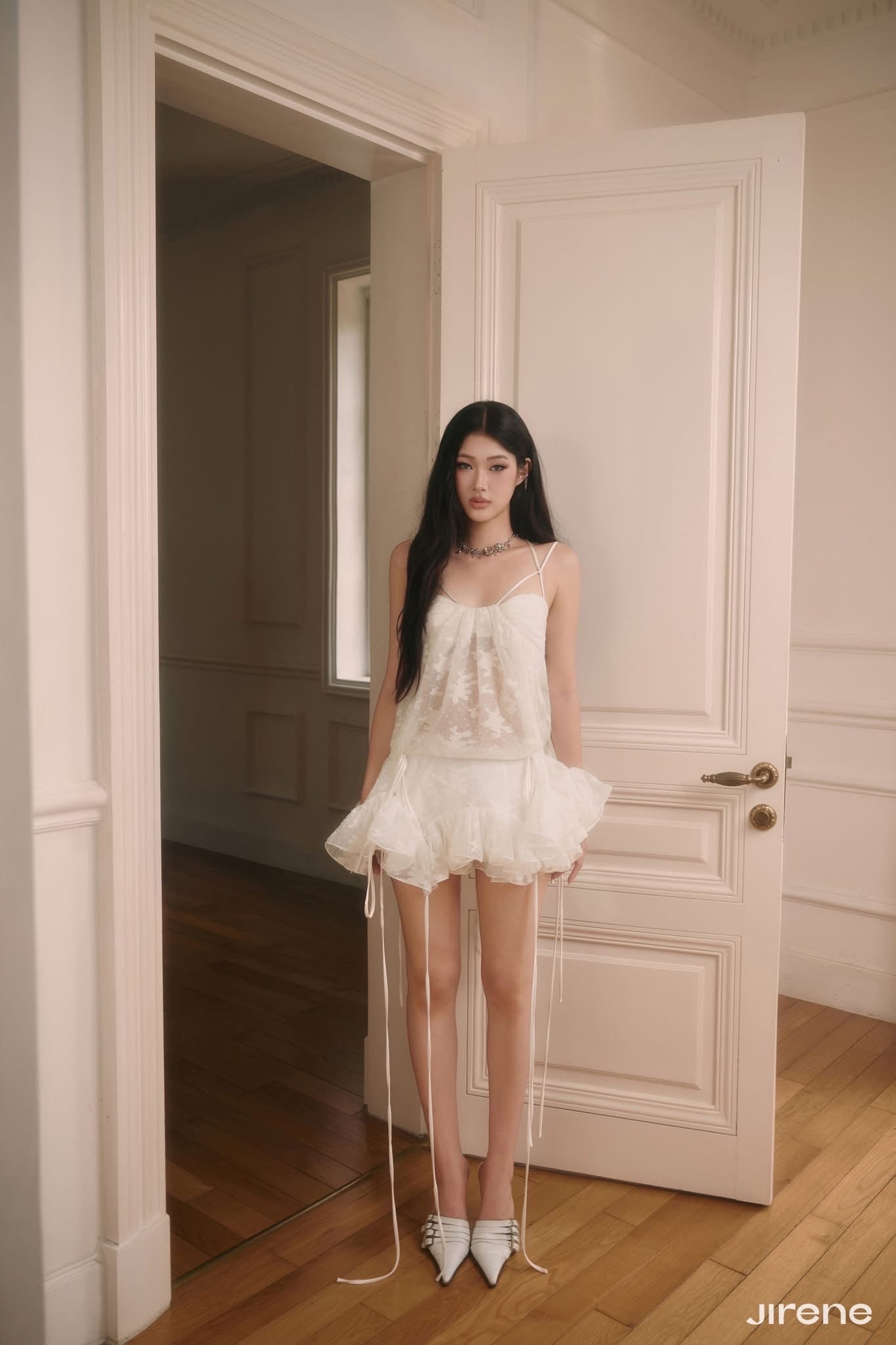 JIRENE White Wink Mini Dress