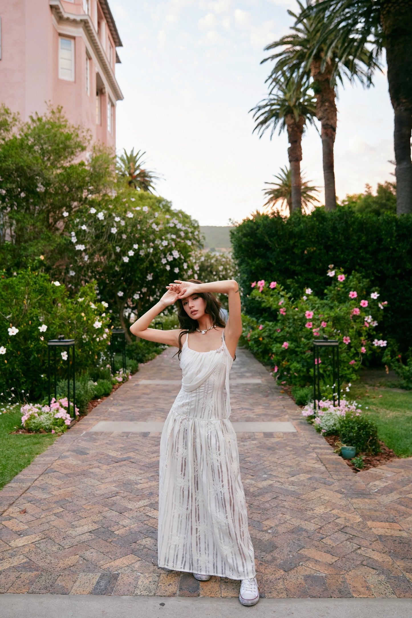 MIN PURA White Vacation Sweet Nia Maxi Dress