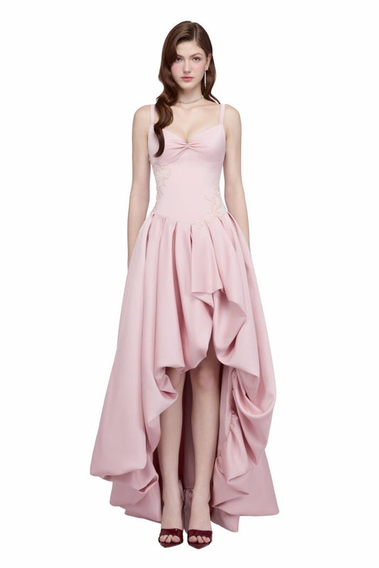 JUBIN Pink Grown Midi Dress