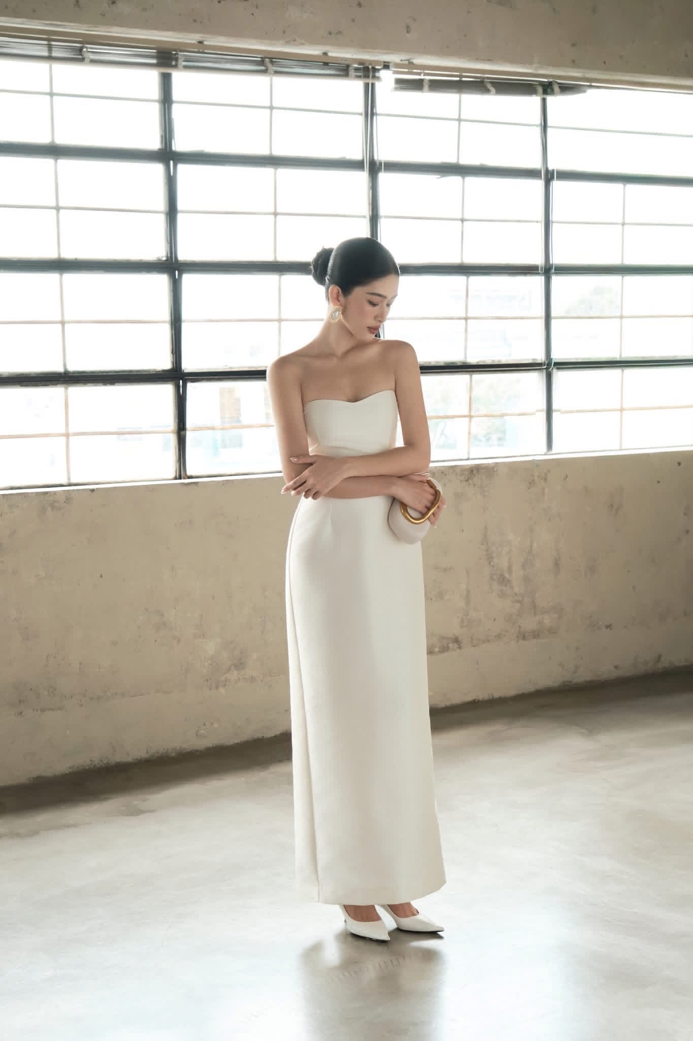 DELICIAE White Giana Maxi Dress