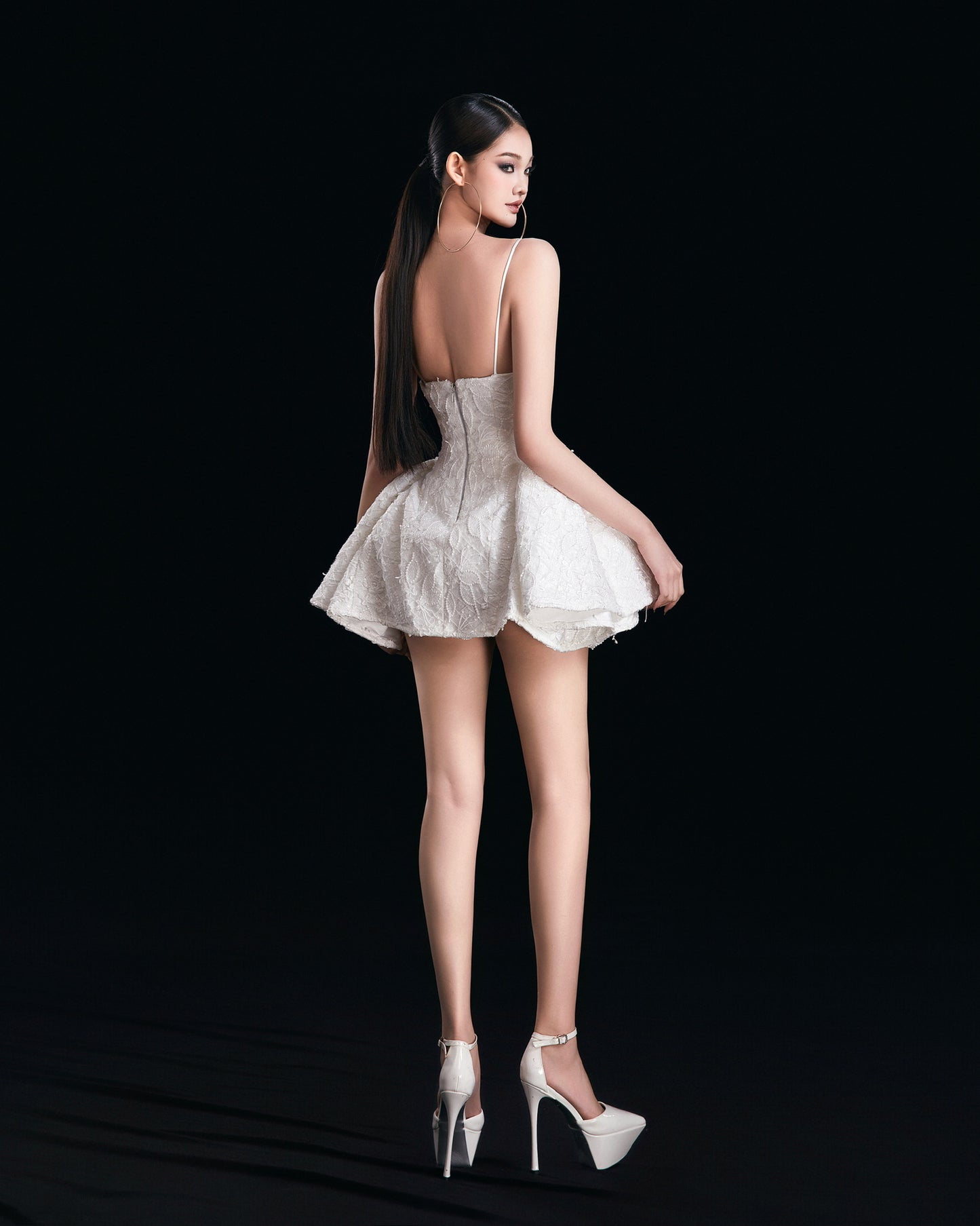 MAEL FEMME White Elowen Mini Dress