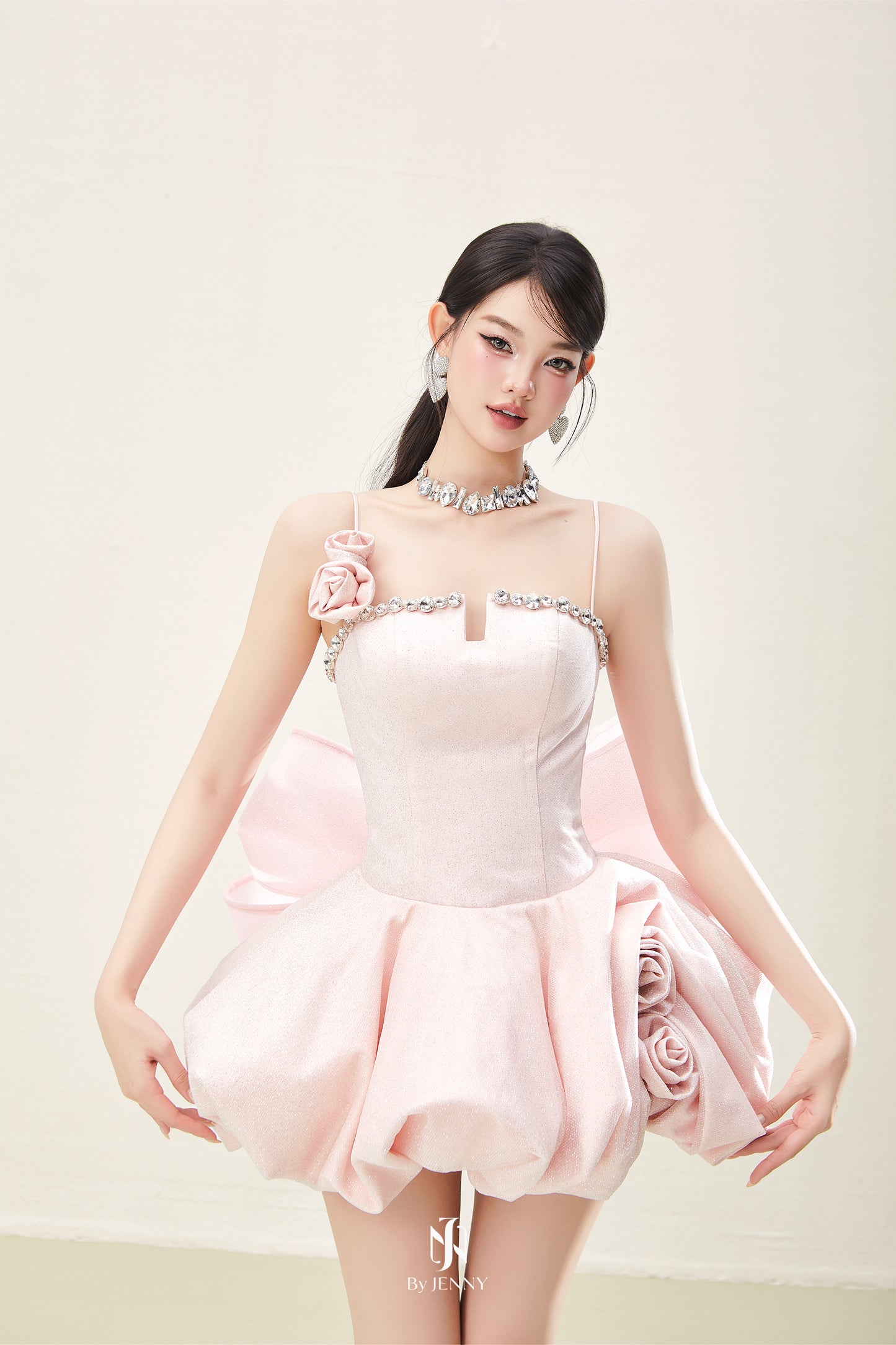 BY JENNY Pink Lolli Mini Dress