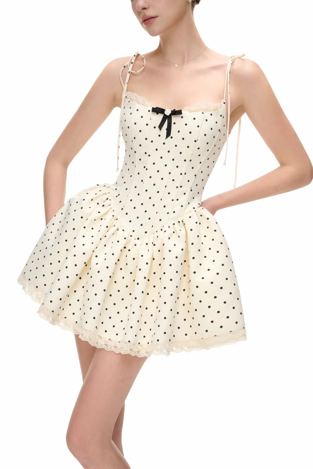 JUBIN White Bebe Mini Dress