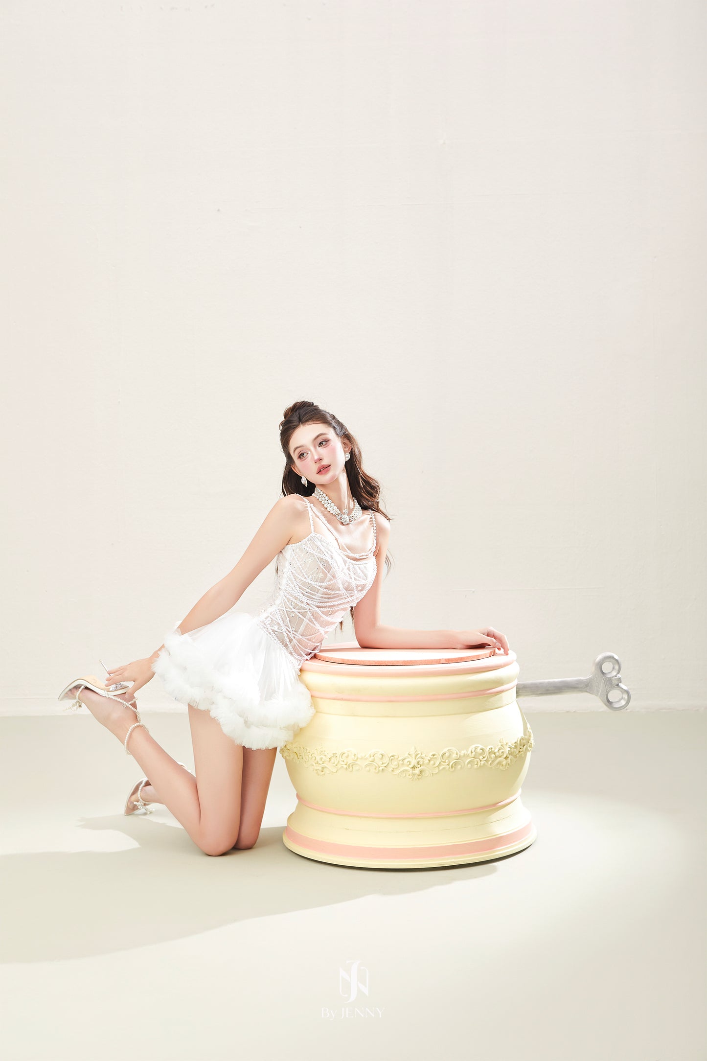 BY JENNY White Lyra Mini Dress