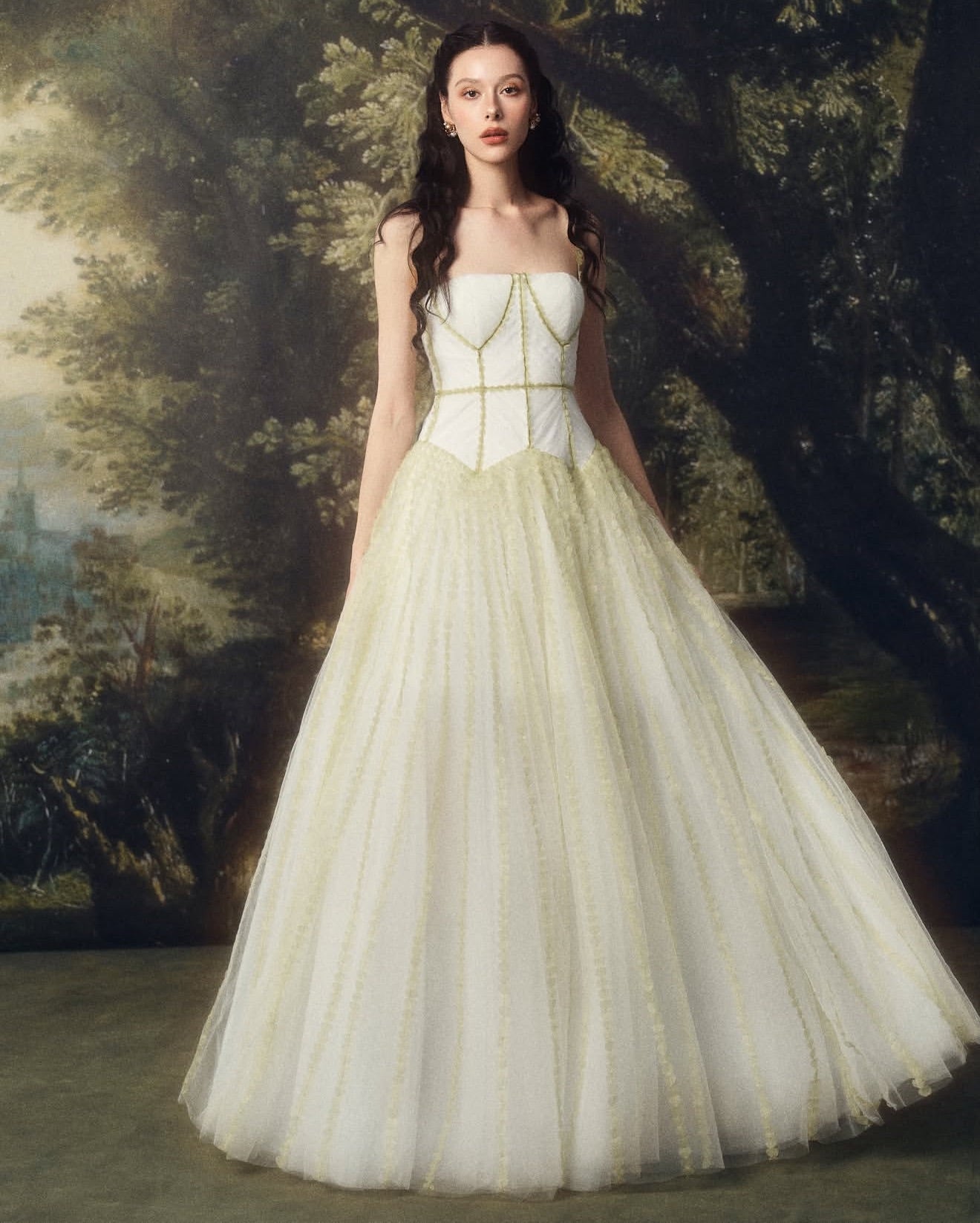 LINHPHUNG White Virelis Gauze Maxi Dress