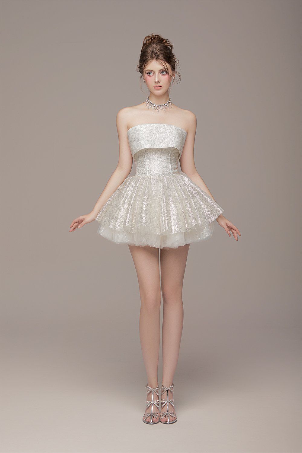 BY JENNY WHITE ALINE SHINING MINI DRESS