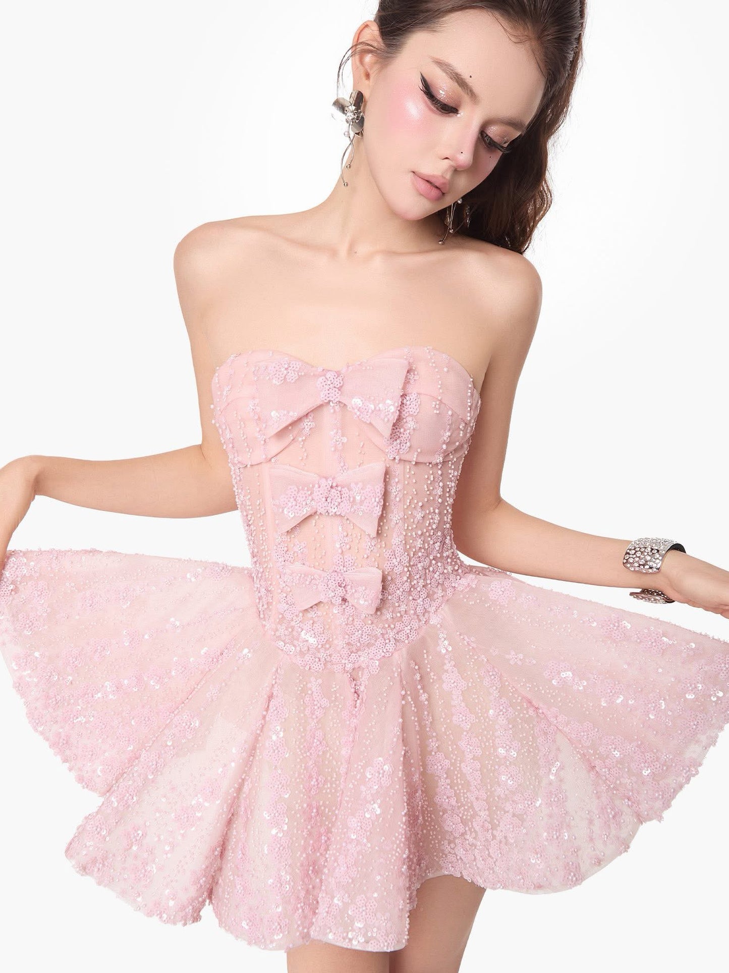 JENEA BY JENNY Sweet Vacation Pink Reve Mini Dress
