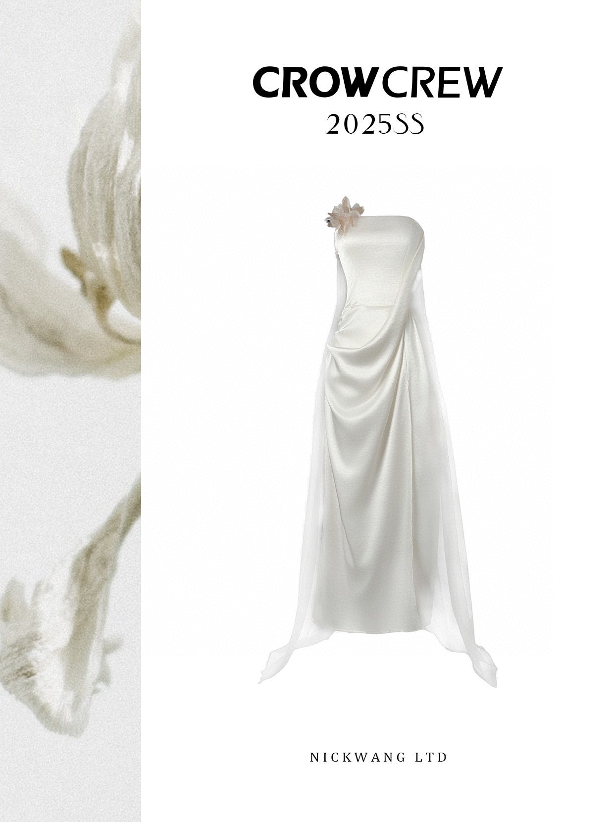 CROWCREW White Evening Maxi Dress