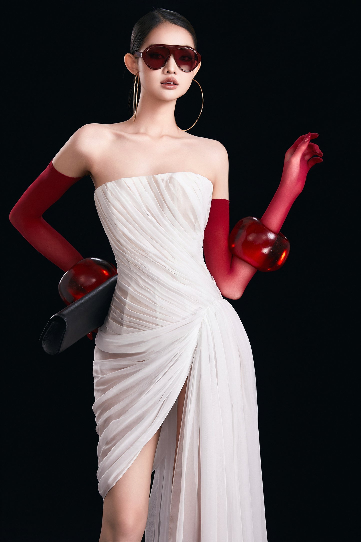 MAEL FEMME White Cynara Maxi Dress