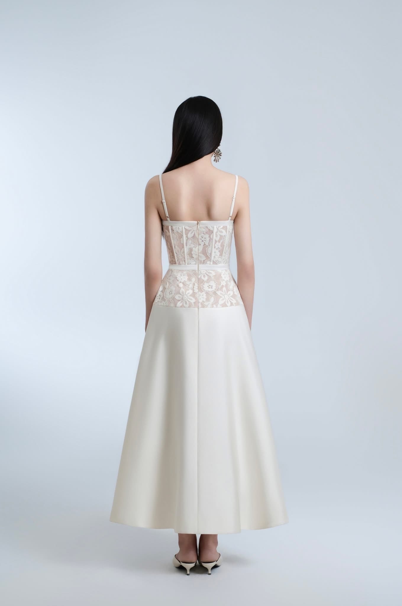 DETHEIA Elegant Vacation White Aurora Maxi Dress