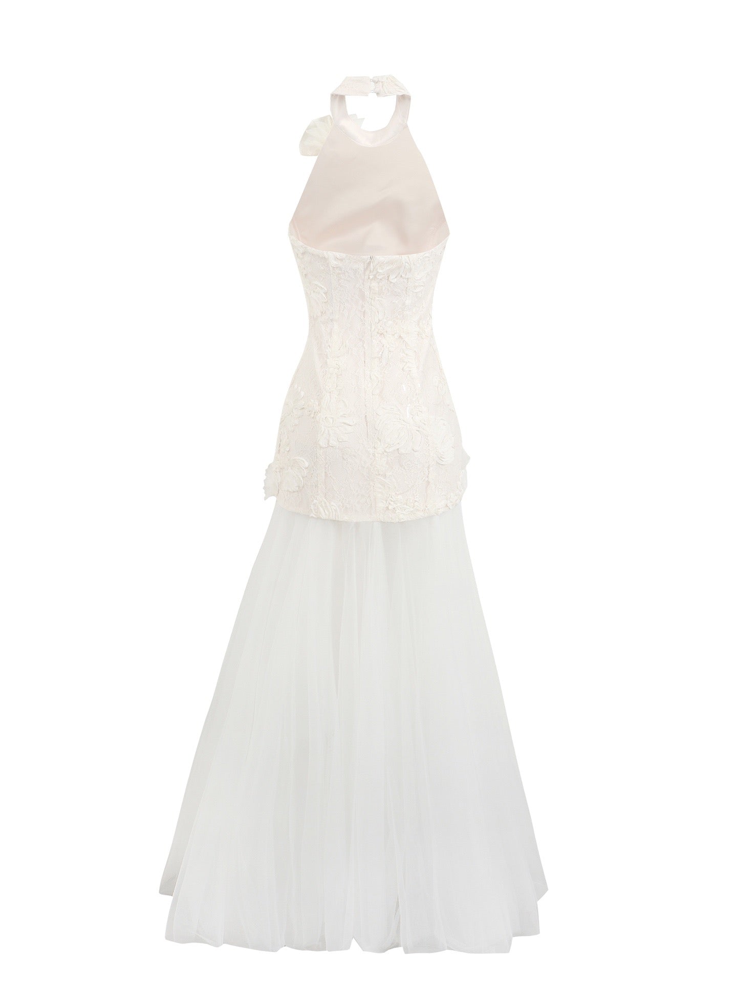 JEAN SOO White Lace Maxi Dress