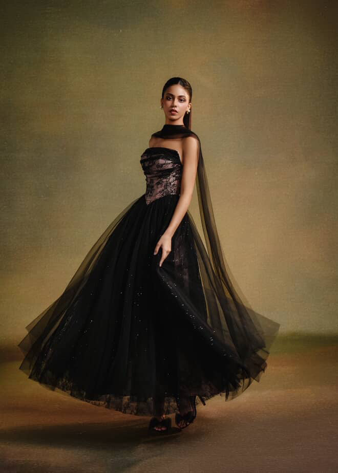 SISSY NATION Blue Amelia Corset Maxi Dress