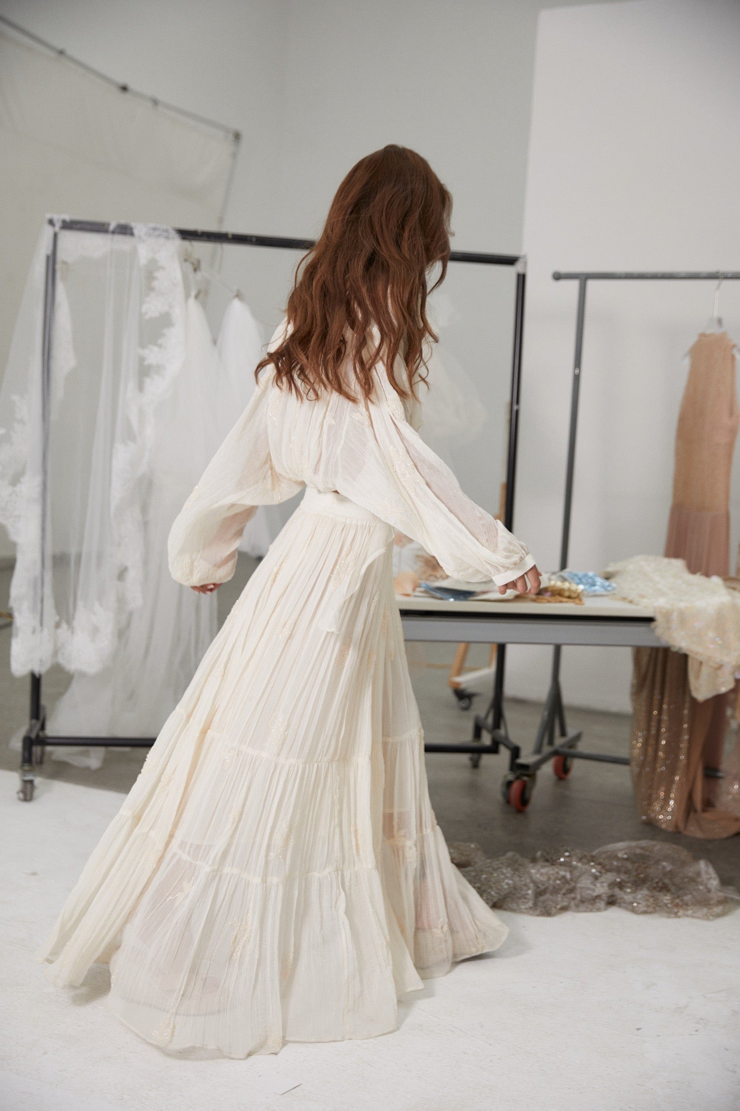 MIN PURA White Vacation Sweet Chinara Maxi Dress Set