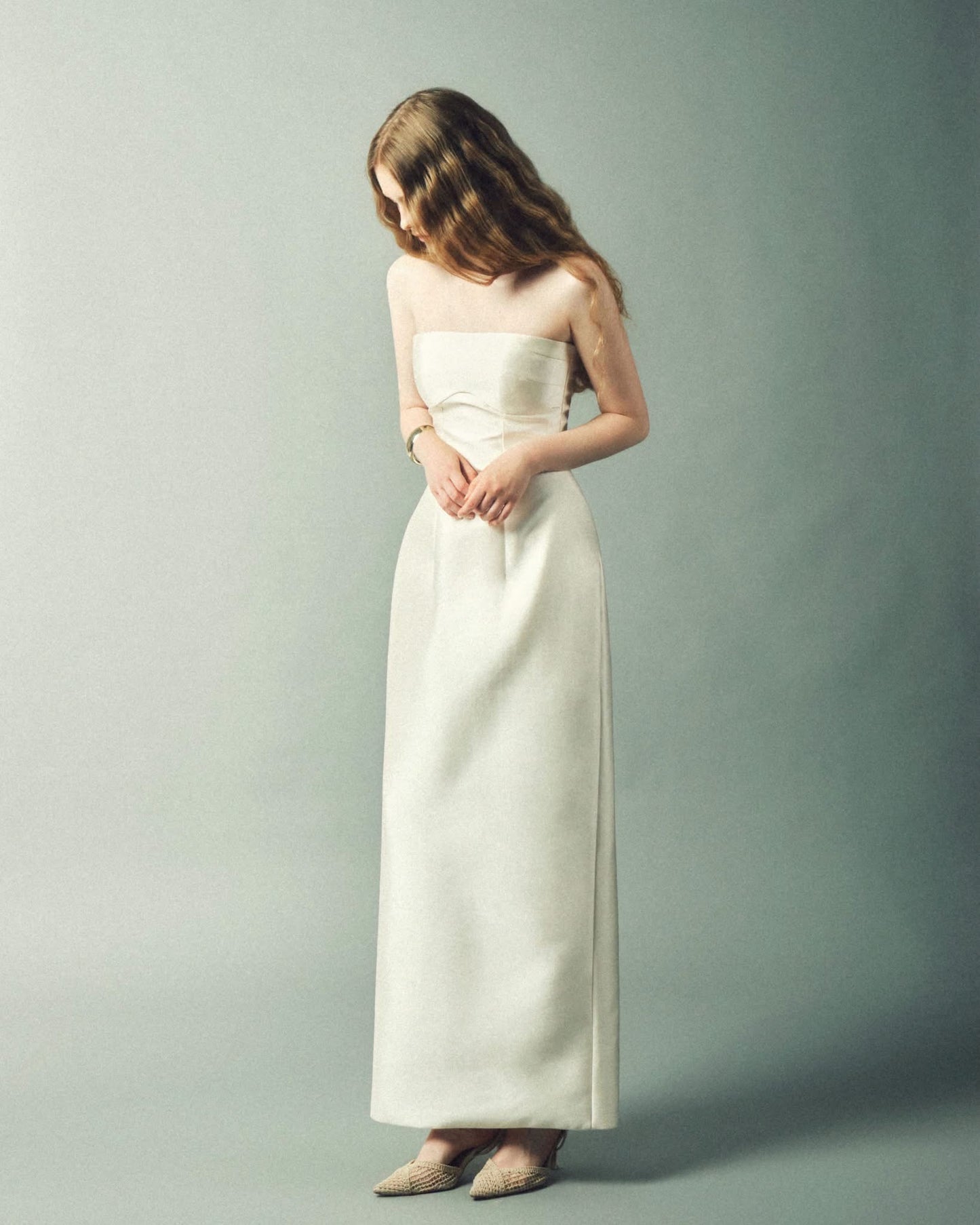 DELICIAE Wite Stain Ilay Maxi Dress