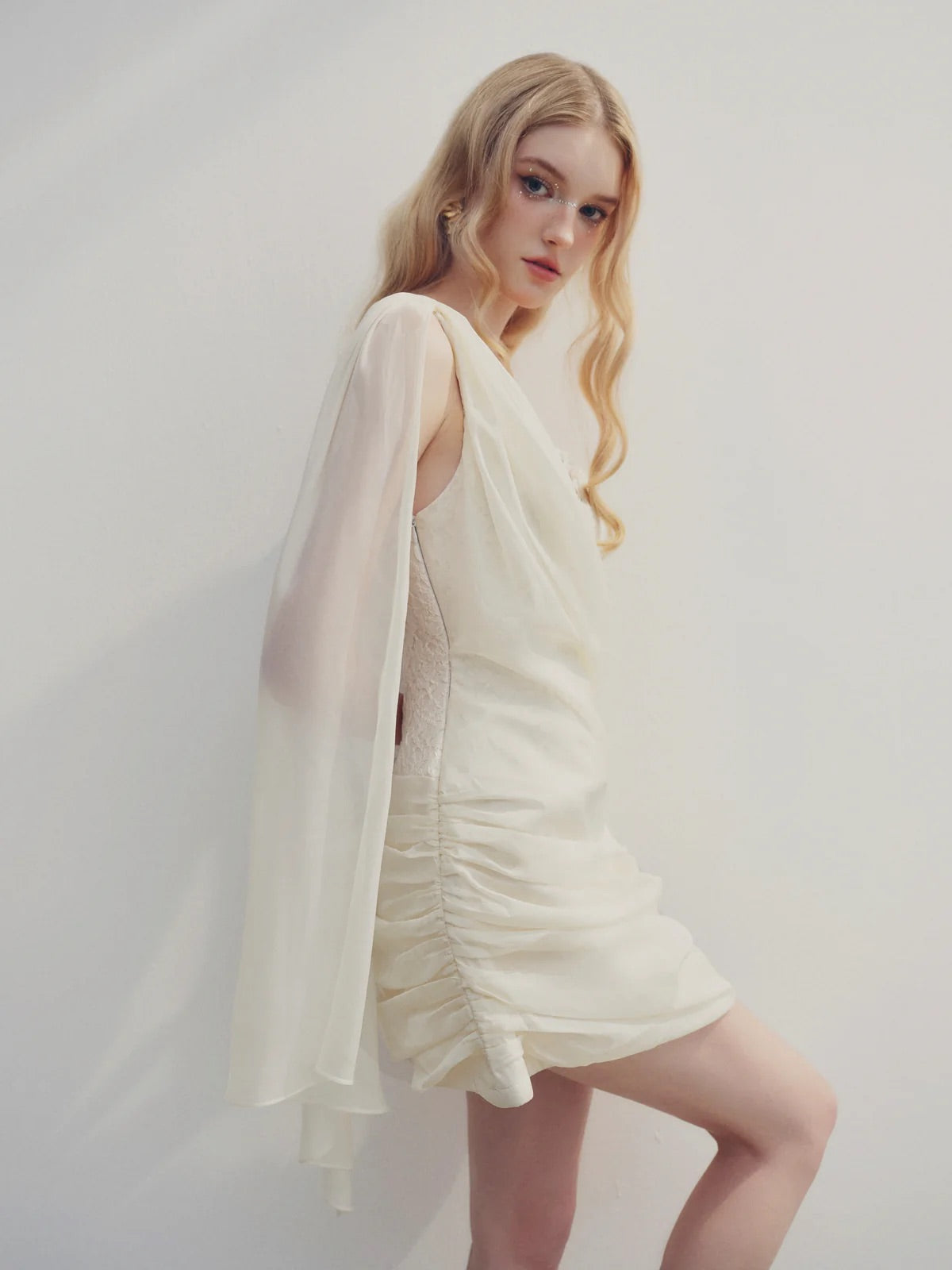 DELICIAE White Bailey Mini Dress