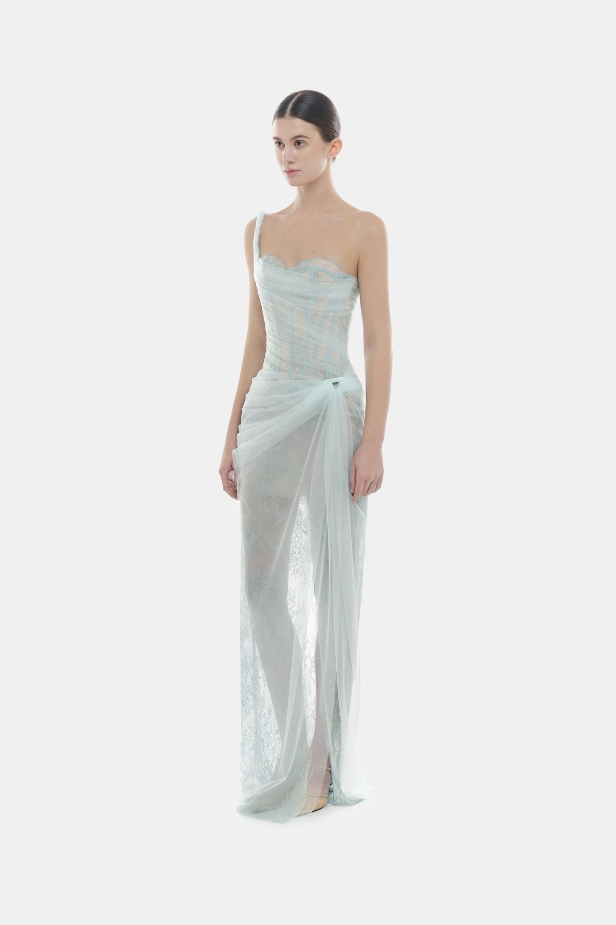 MONTSAND Nude Mara Maxi Dress