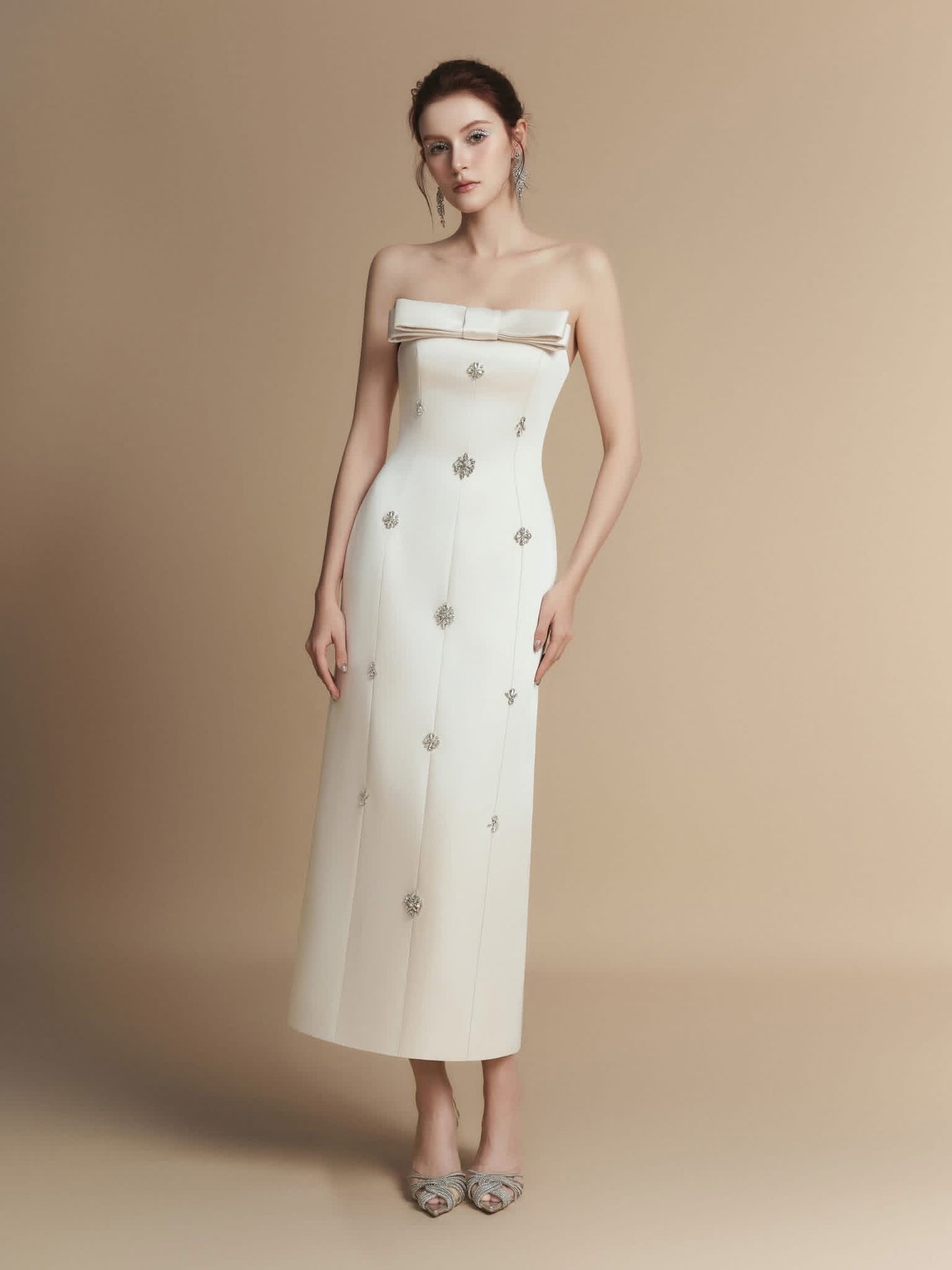 LAMORIS White Serena Maxi Dress