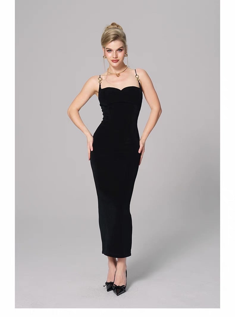 NANA JACQUELINE Black Elegant Maxi Dress