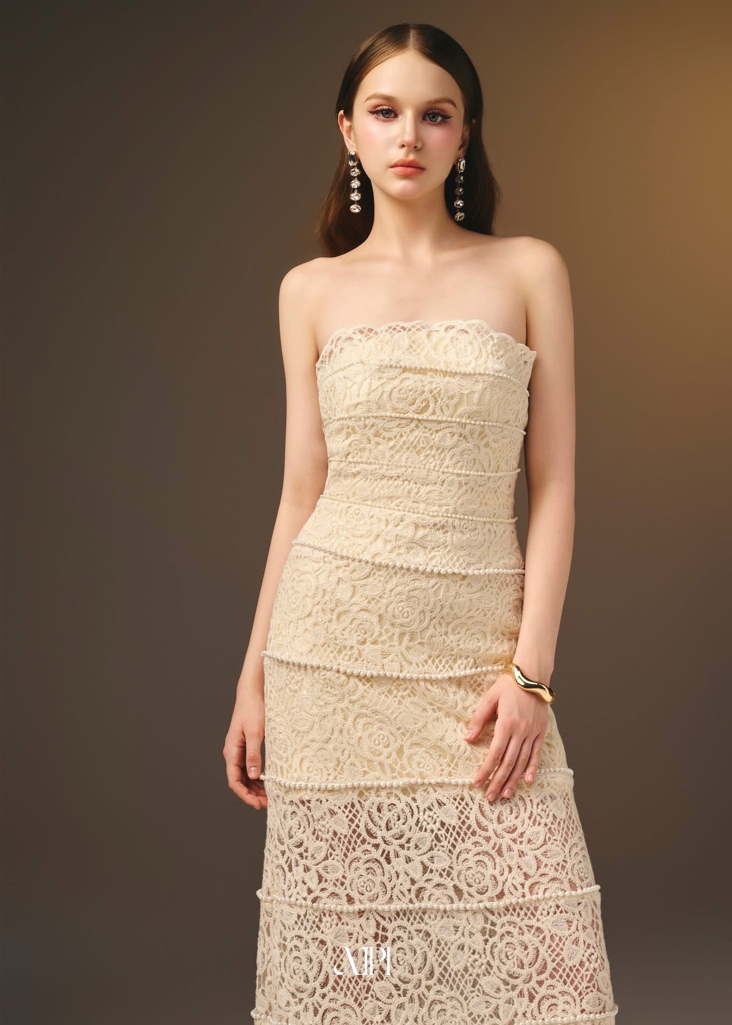 XIPI Yellow Cream Yvonne Maxi Dress