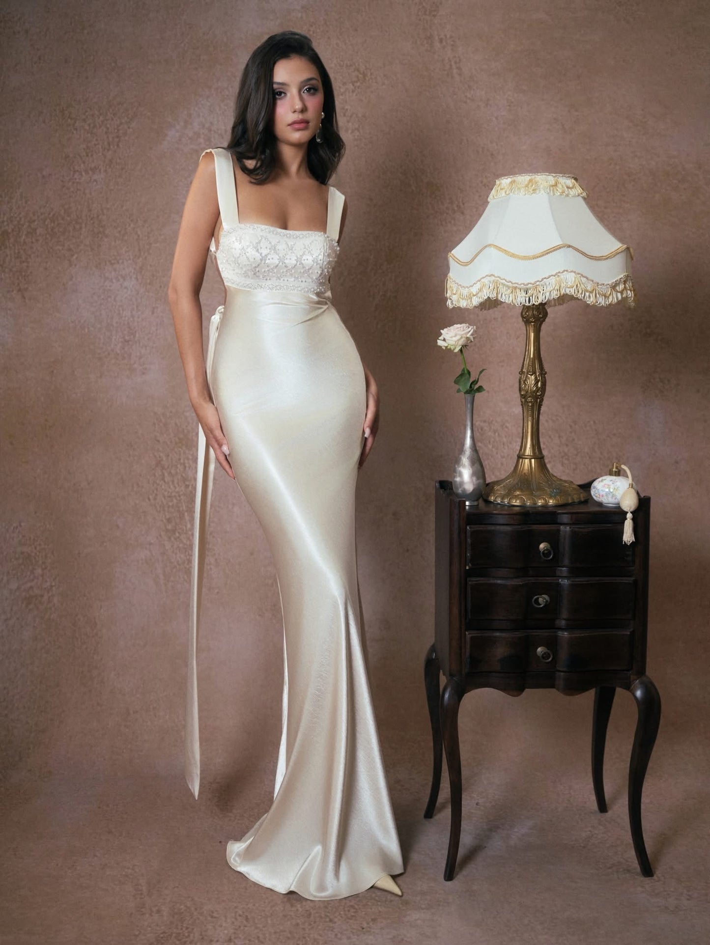 KISSERINE ATELIER Elegant Fairycore Blue Gown Renaisee Maxi Dress