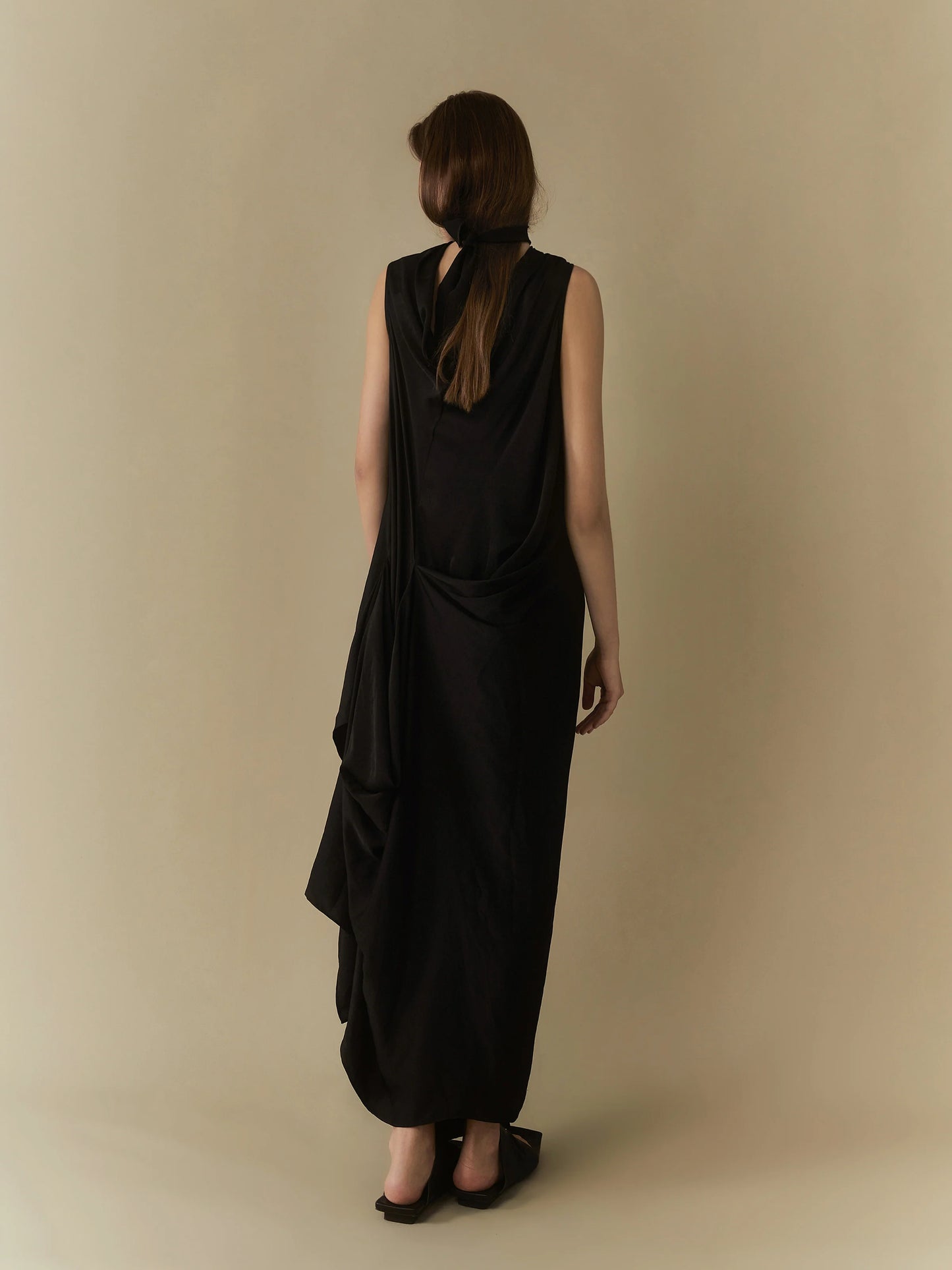 ELYWOOD BLACK ONE-PIECE MAXI DRESS