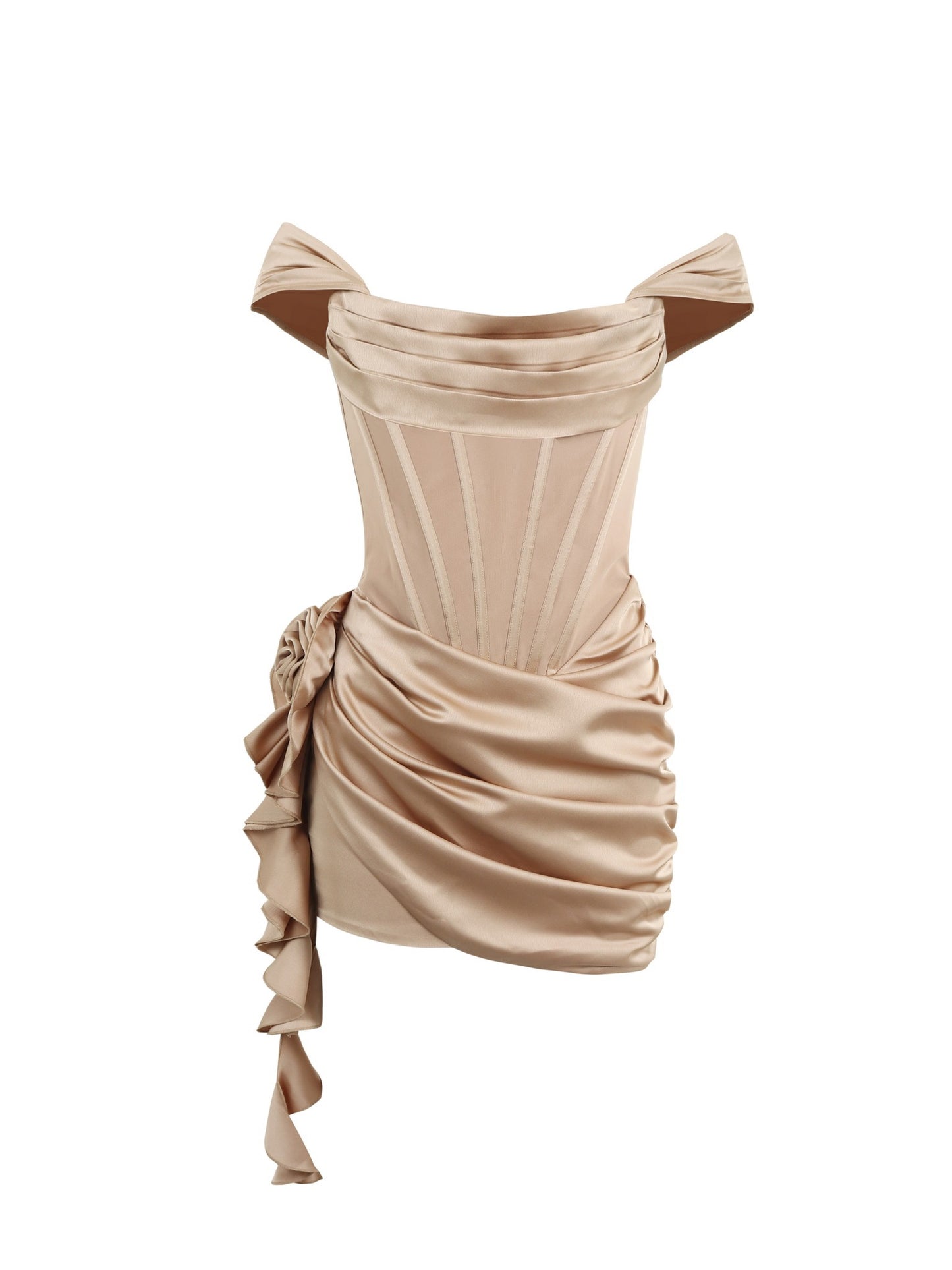 JEAN SOO Nude Mini Dress