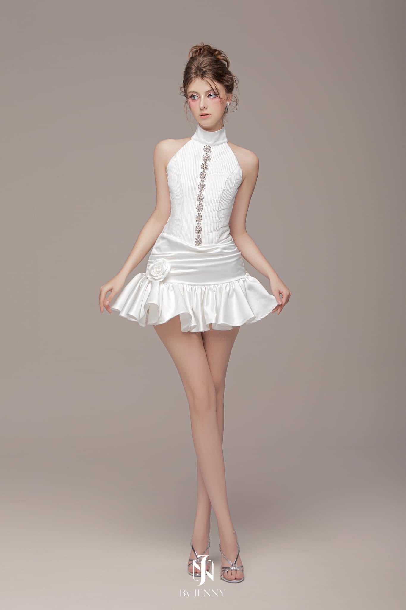 BY JENNY WHITE MINI DRESS