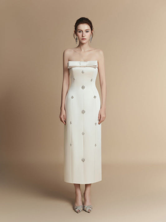 LAMORIS White Serena Maxi Dress