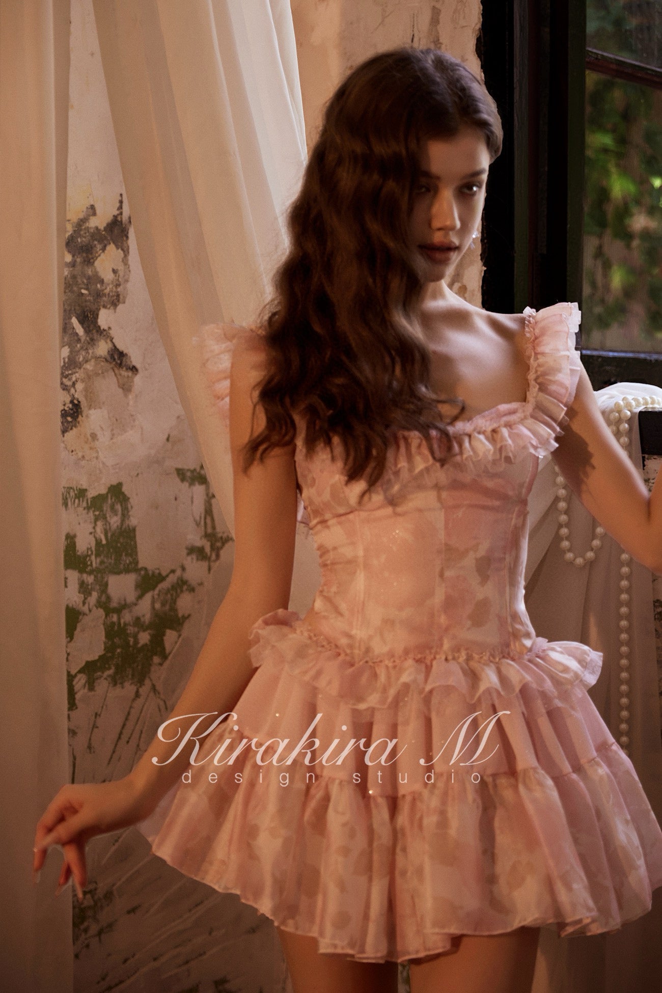 pink puffy short dress KIRAKIRA M Pink Puffy Mini Dress – Hadlyn
