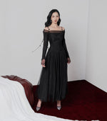 Black Layer Midi Dress