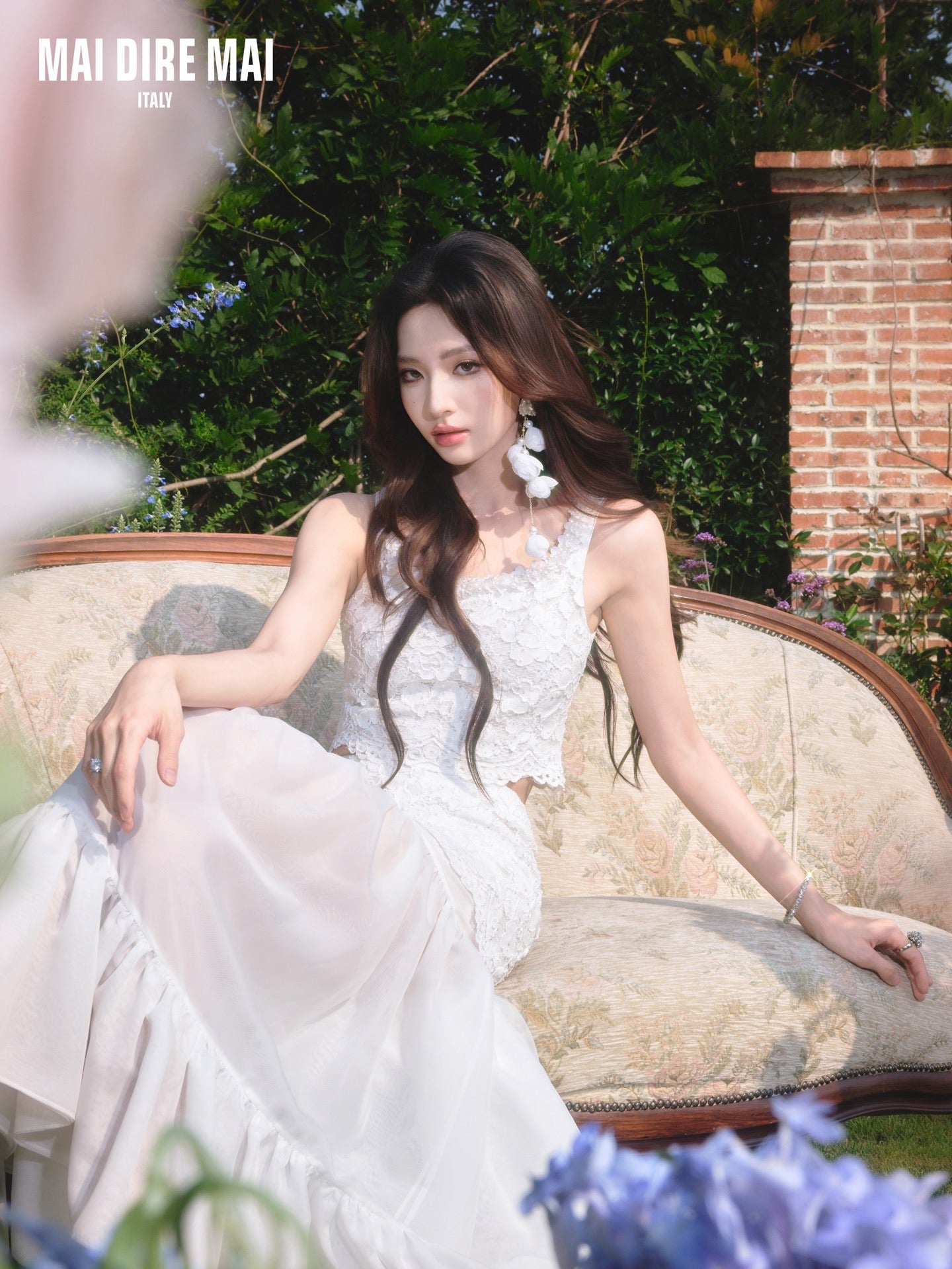 MAI DIRE MAI White Lace Top & Skirt