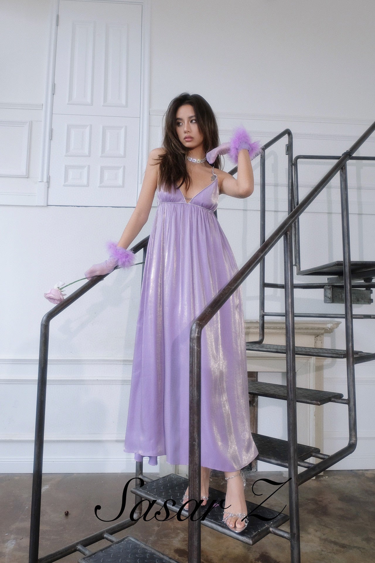 SASARZ Purple Holiday Dress （Sales）