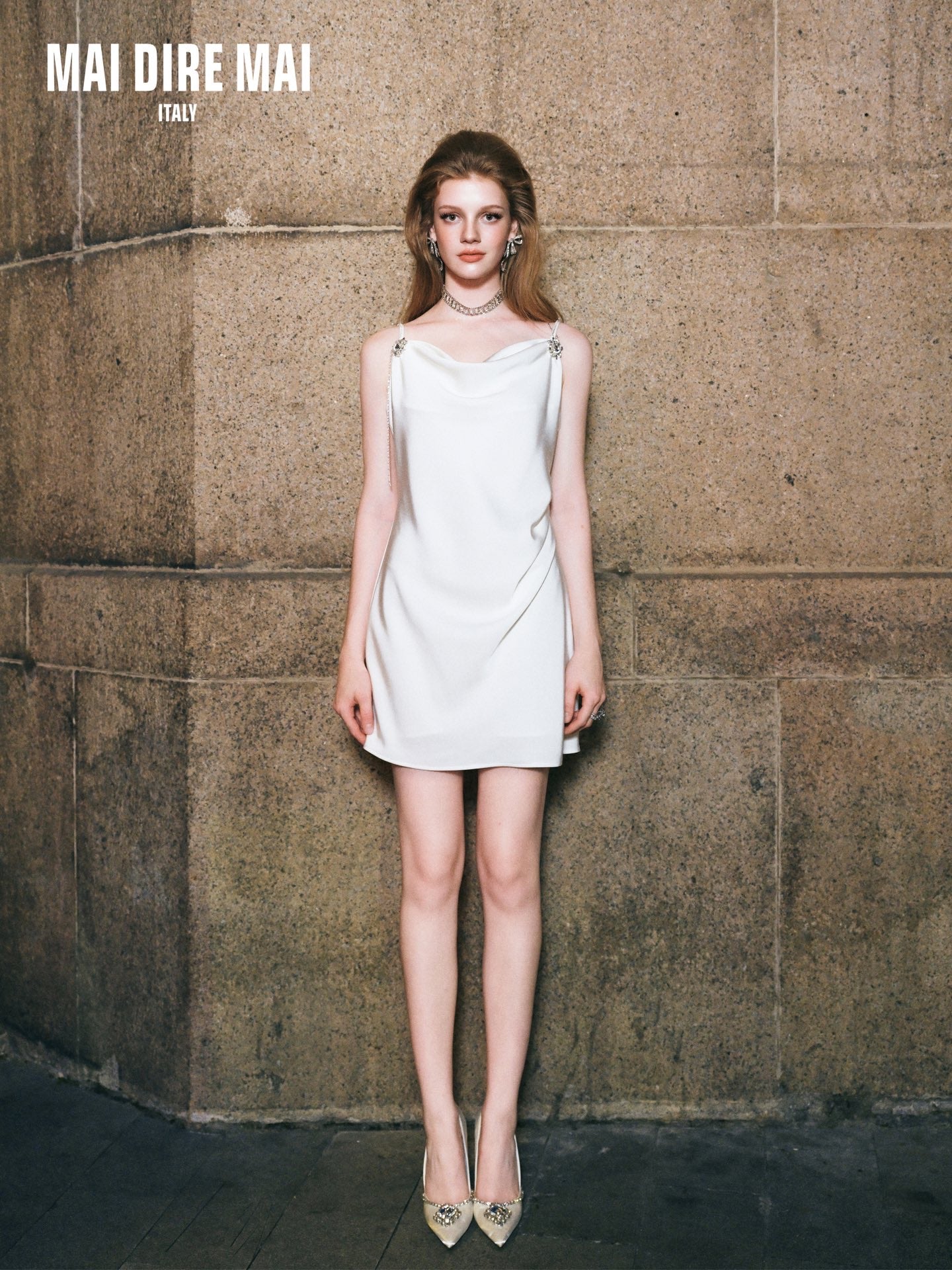 MAI DIRE MAI White Mini Dress