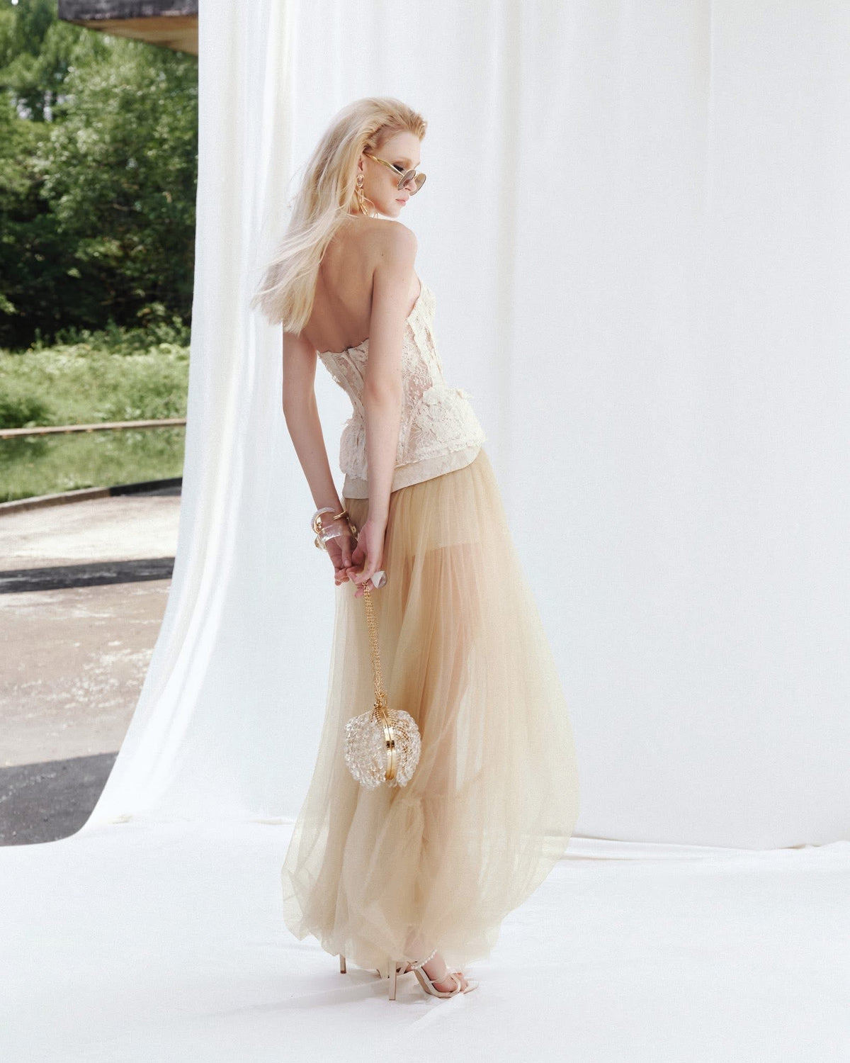 MUSTHAVE Fairycore Elegant White Lace Rosalind Top & Renee Skirt