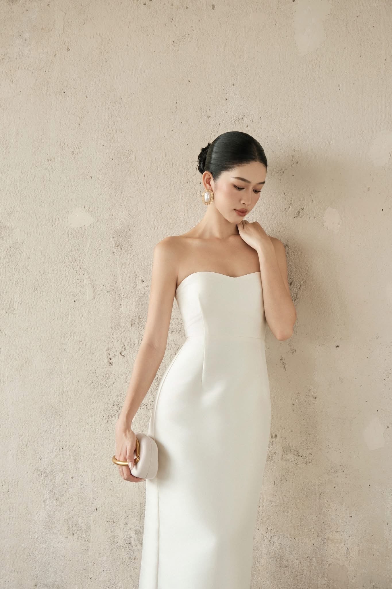 DELICIAE White Giana Maxi Dress