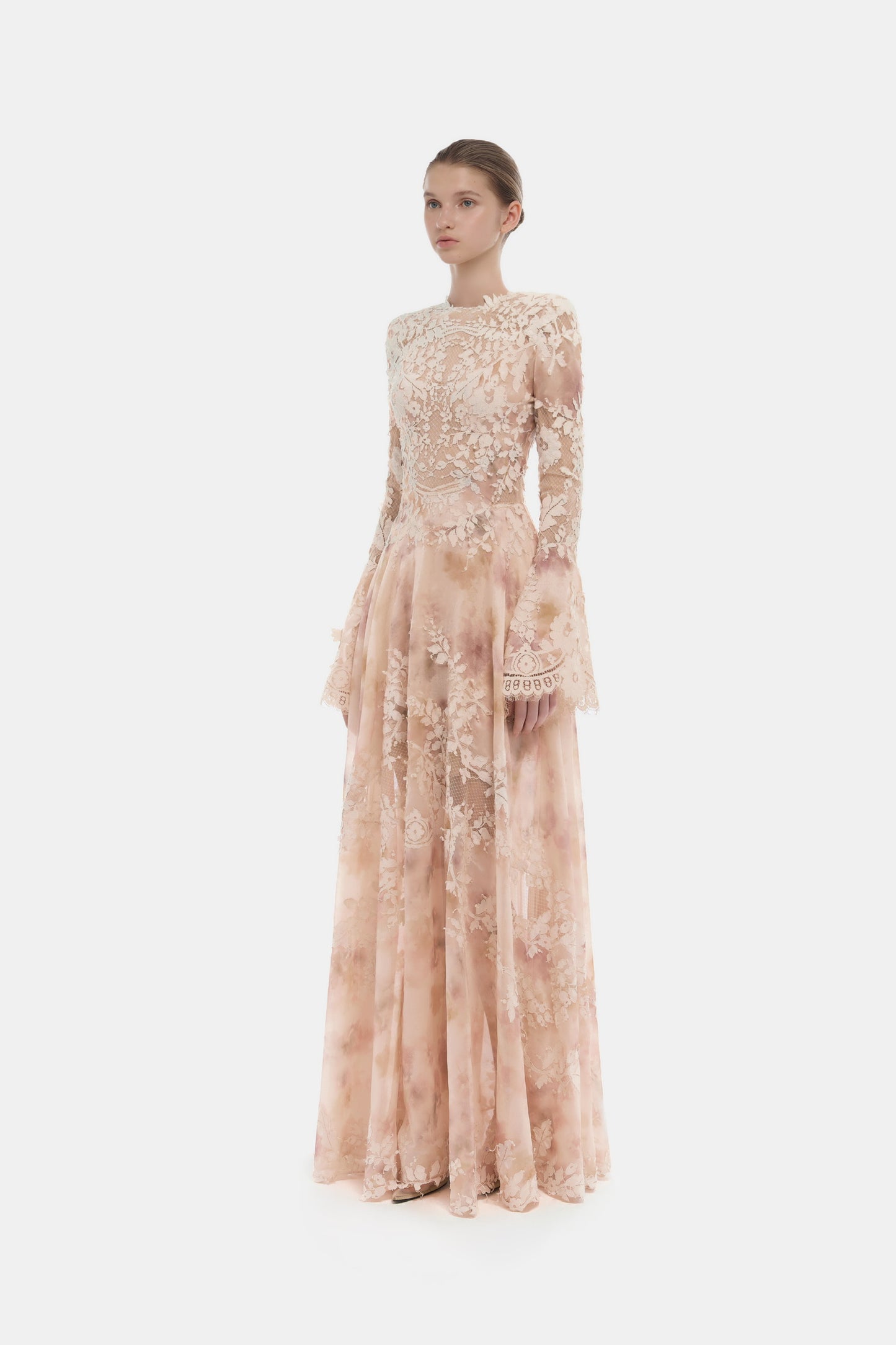 MONTSAND Floral Lace Maxi Dress