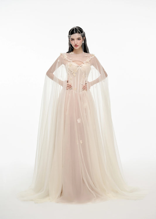 JOSEPHINE White Elegant Vacation Calantha Maxi Dress