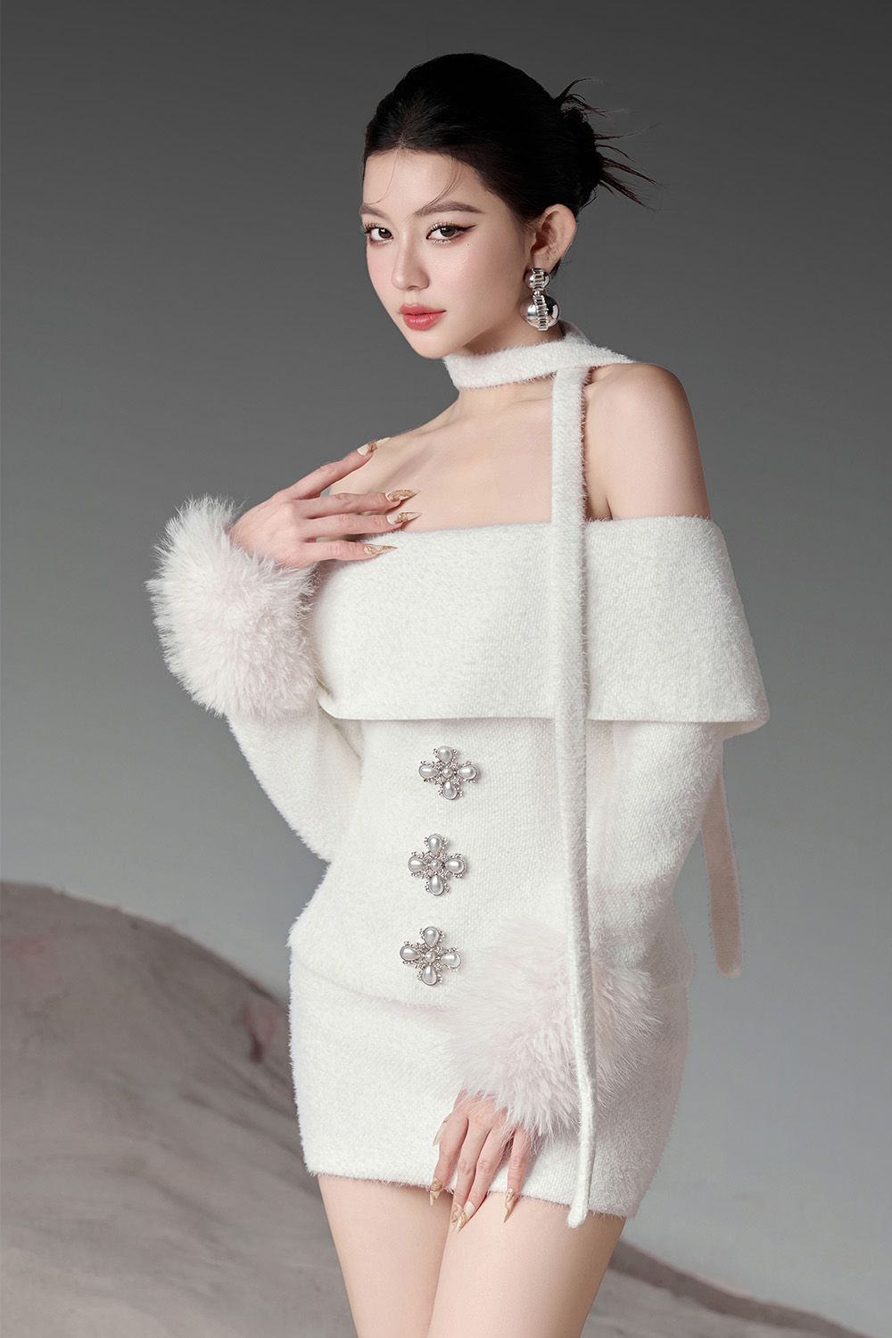 BY JENNY WHITE Snowfall Elegance Ruby Set