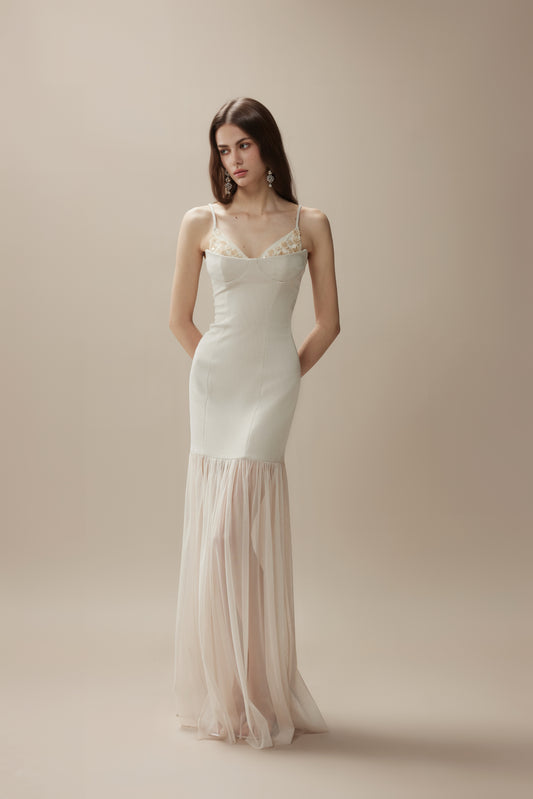 FA SOGNO Grey Maxi Dress