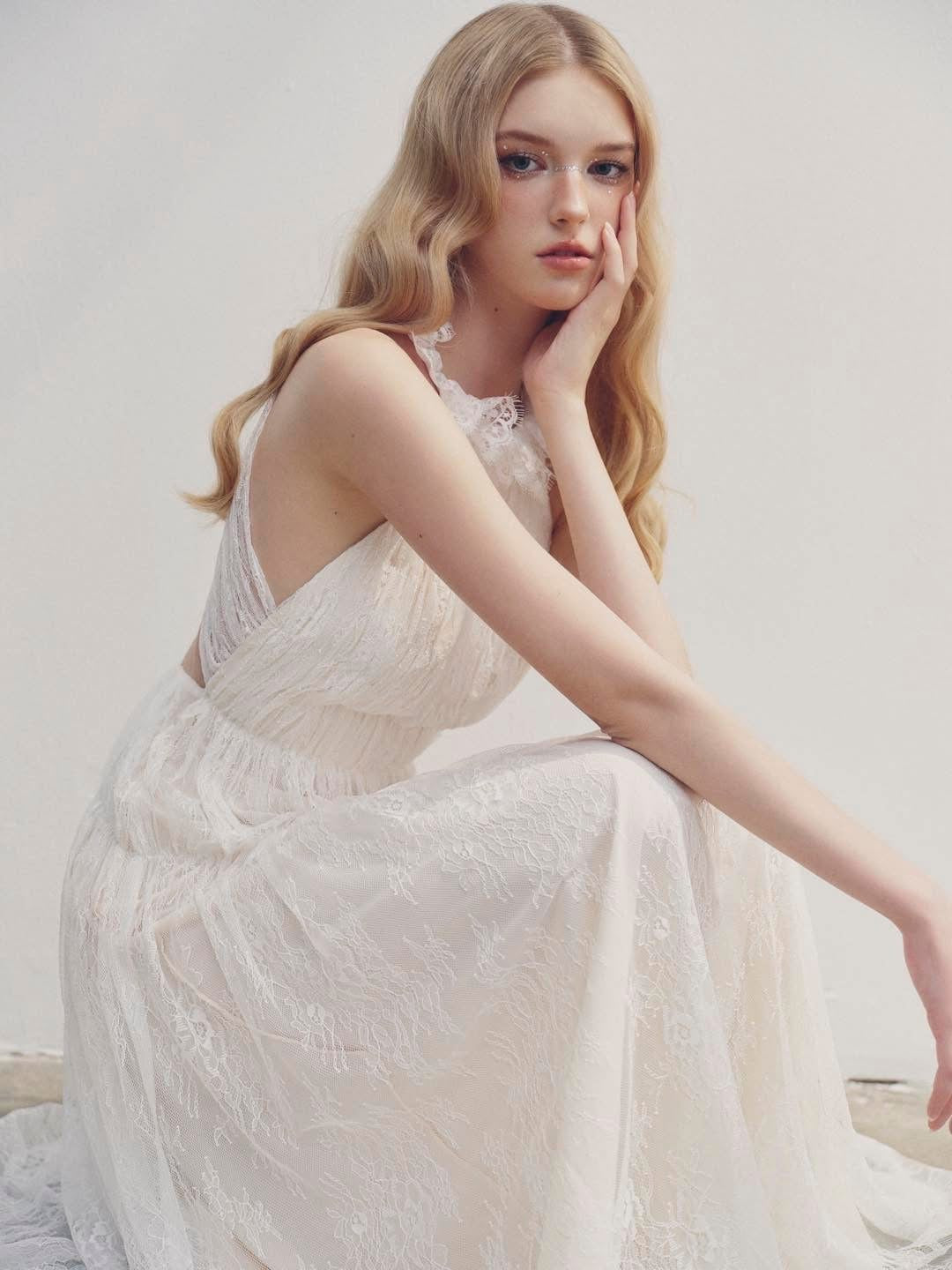 DELICIAE White Kiara Maxi Dress