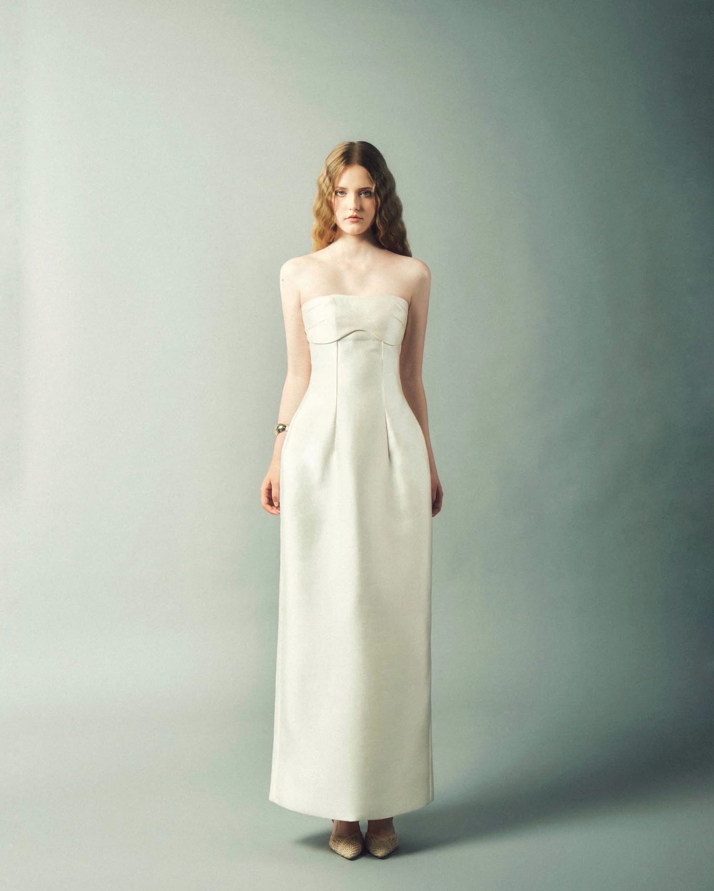DELICIAE Wite Stain Ilay Maxi Dress