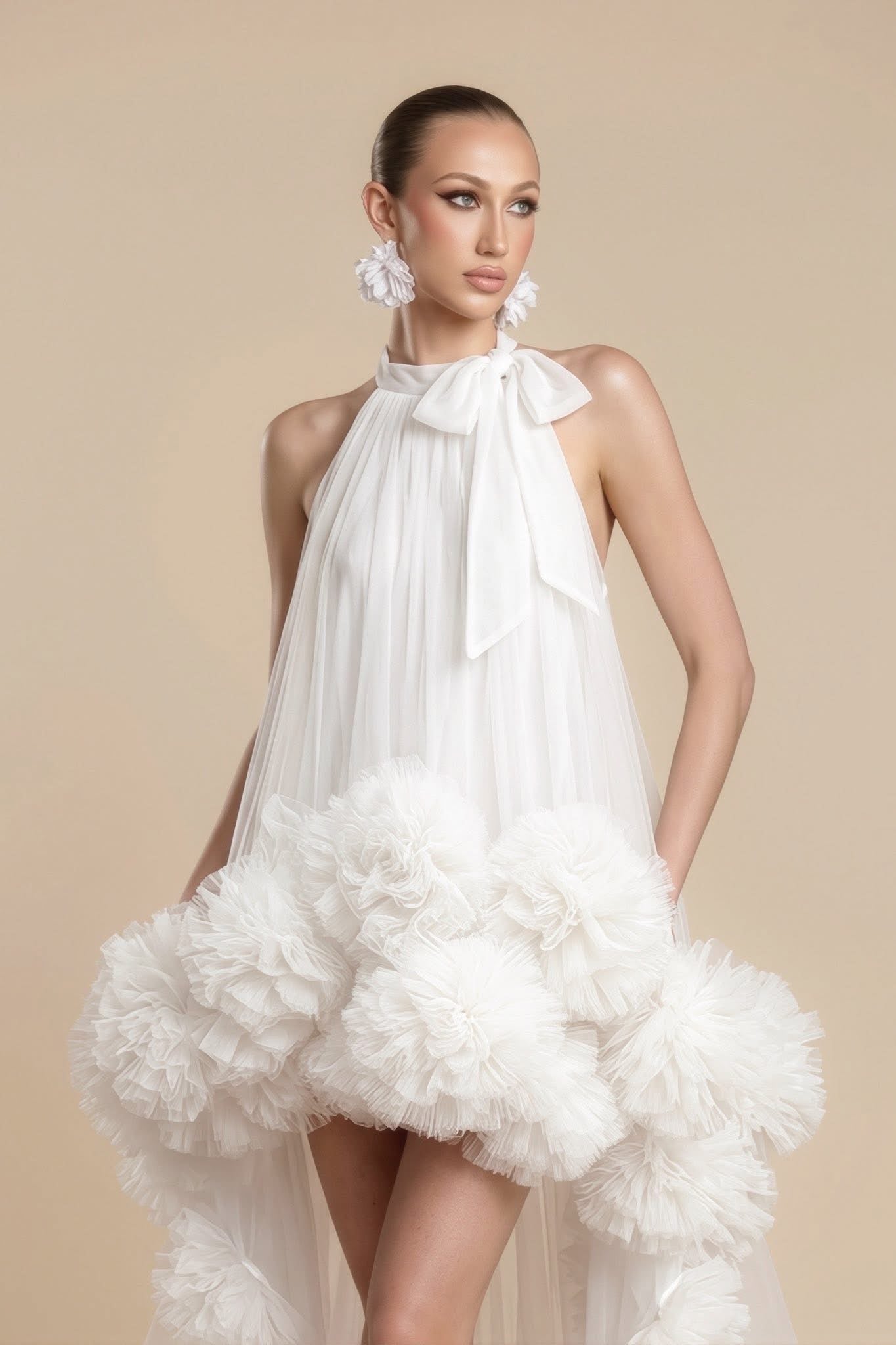 MAEL FEMME Sexy Vacation White Kyriel Mini Dress