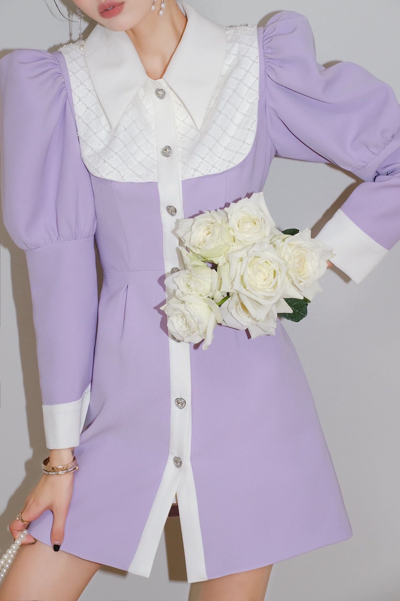 MASION WESTER Purple Mini Dress （Sales）